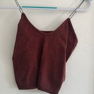 Burgundy with gold shimmer brami from free people